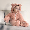 Dirkje Mädchen Teddy Schneeanzug altrosa