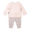 Dirkje Mädchen Baby Set Pullover mit Hose rosa