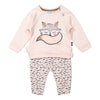 Dirkje Mädchen Baby Set Pullover mit Hose rosa