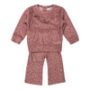 Dirkje Mädchen Baby Set Tupfen Pullover und Schlaghose altrosa