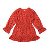 Koko Noko Mädchen Kleid rot Panther Druck