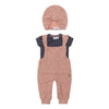 Dirkje Mädchen Baby Set T-Shirt Latzhose und Mütze
