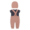 Dirkje Mädchen Baby Set T-Shirt Latzhose und Mütze
