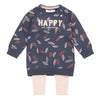 Dirkje Mädchen Baby Set Kleid und Leggings