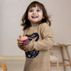 Dirkje Mädchen Kleid beige tiger