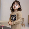 Dirkje Mädchen Kleid beige tiger